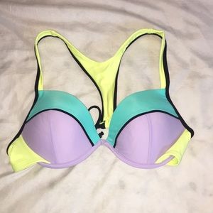 Color block bikini top